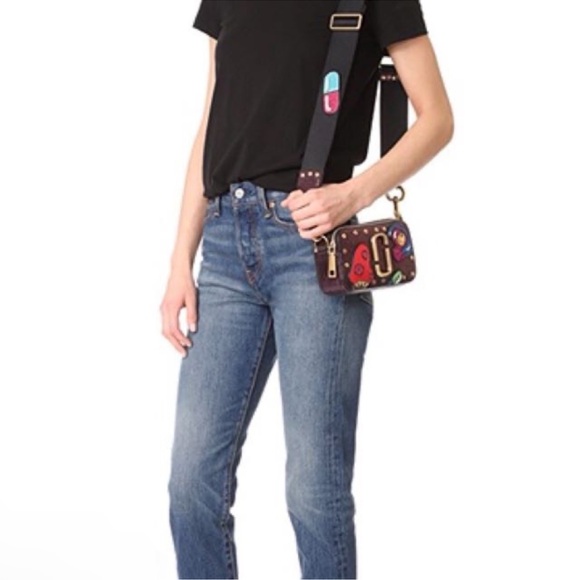 New! Rare MARC JACOBS The Snapshot Snakeskin Effect Leather Crossbody Camera Bag - Picture 3 of 11